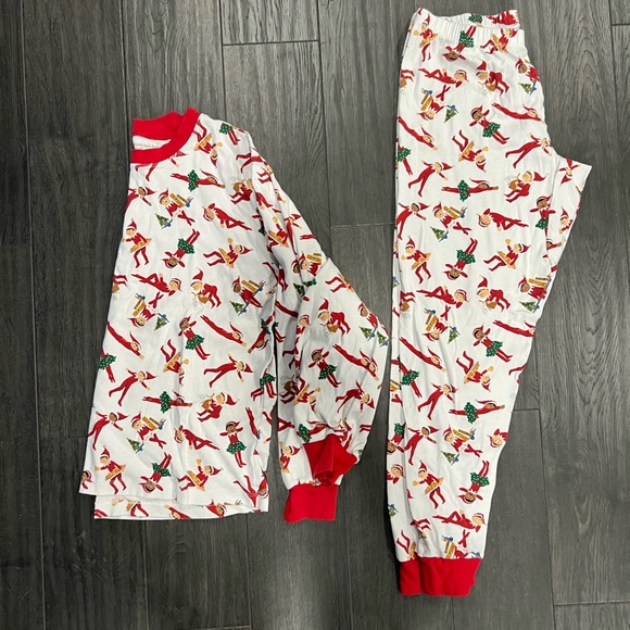Pottery Barn Kids Other - Pottery Barn Kids matching Elf on the Shelf family PJs size L